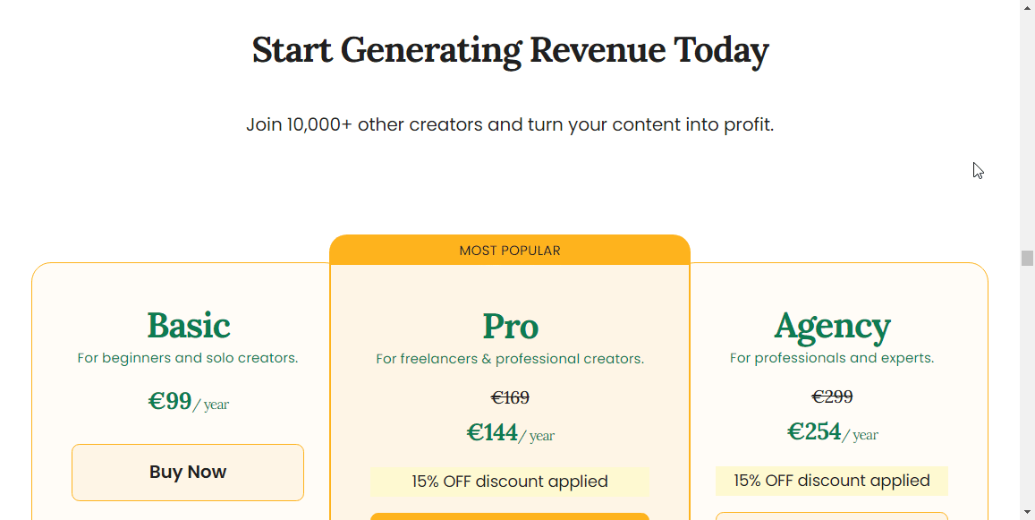 cozmoslabs paid member subscriptions pricing table