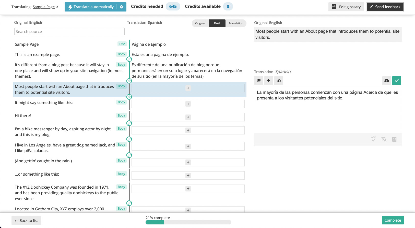 WPML Advanced Translation Editor