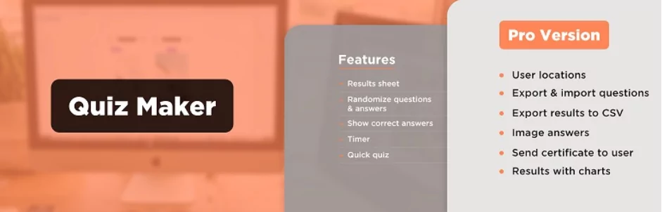 Quiz Maker is a WordPress exam plugin