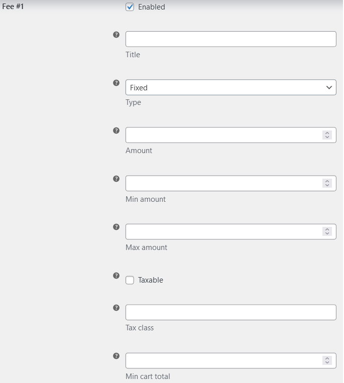 Adding fees and taxes