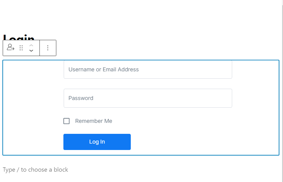 A WordPress custom login form