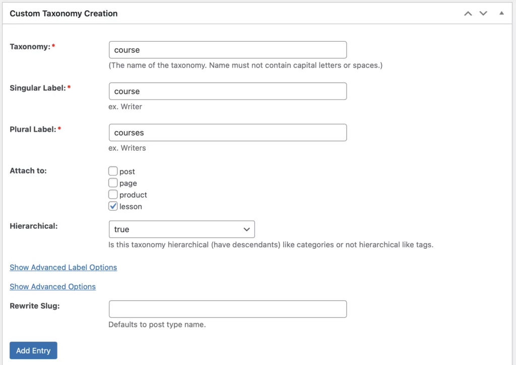 Create categories for your video training courses