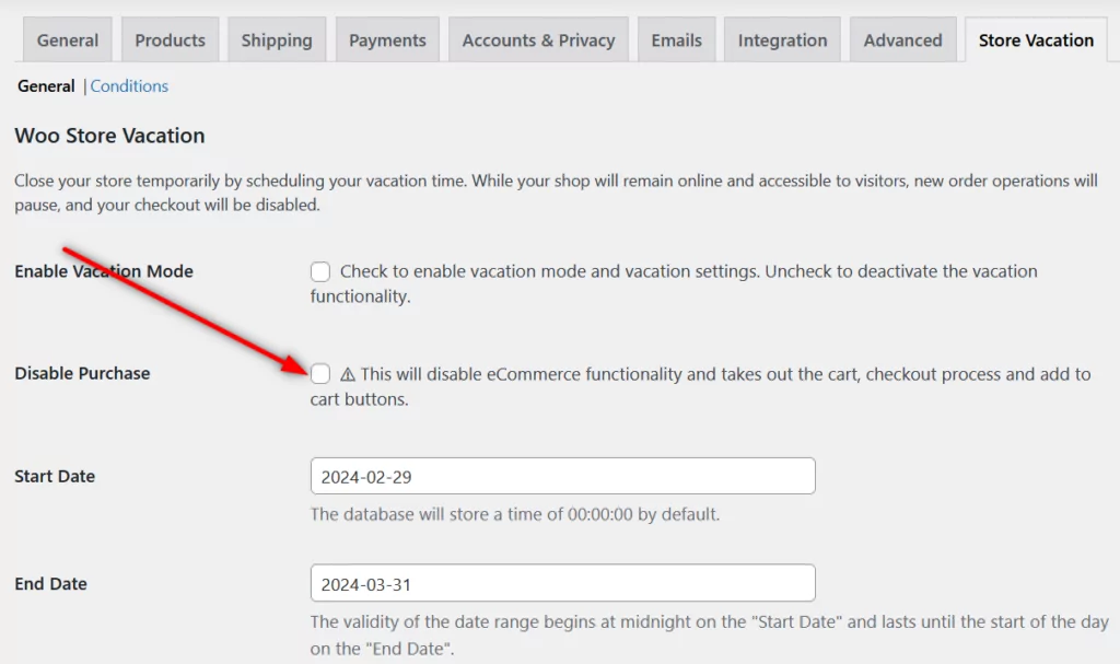 Steps to disable both the cart and checkout