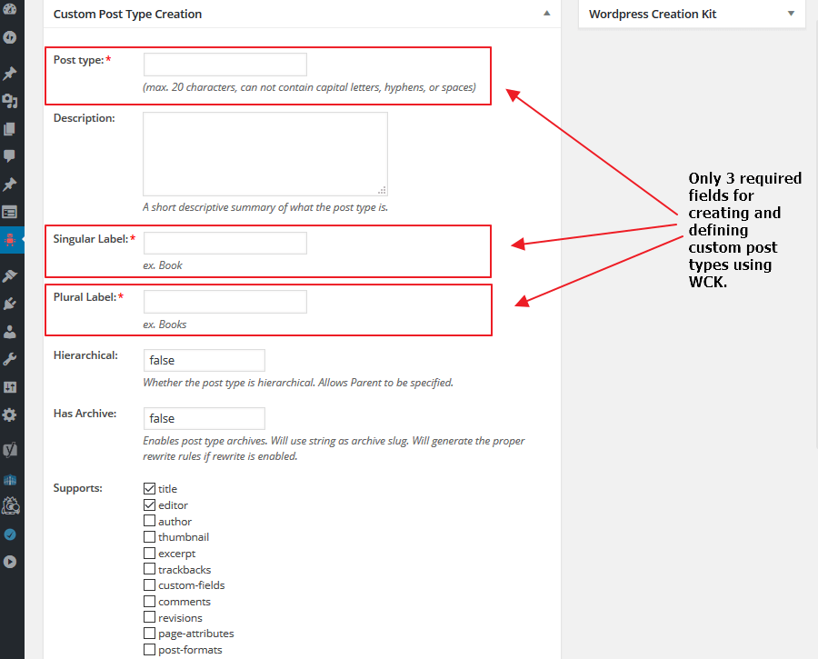 Easy CPT Creation Example