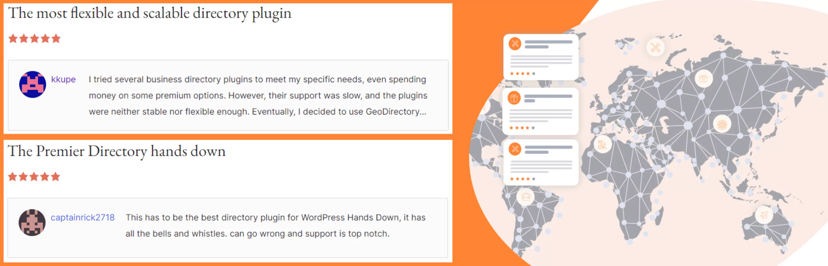 Geodirectory is a WordPress business directory plugin