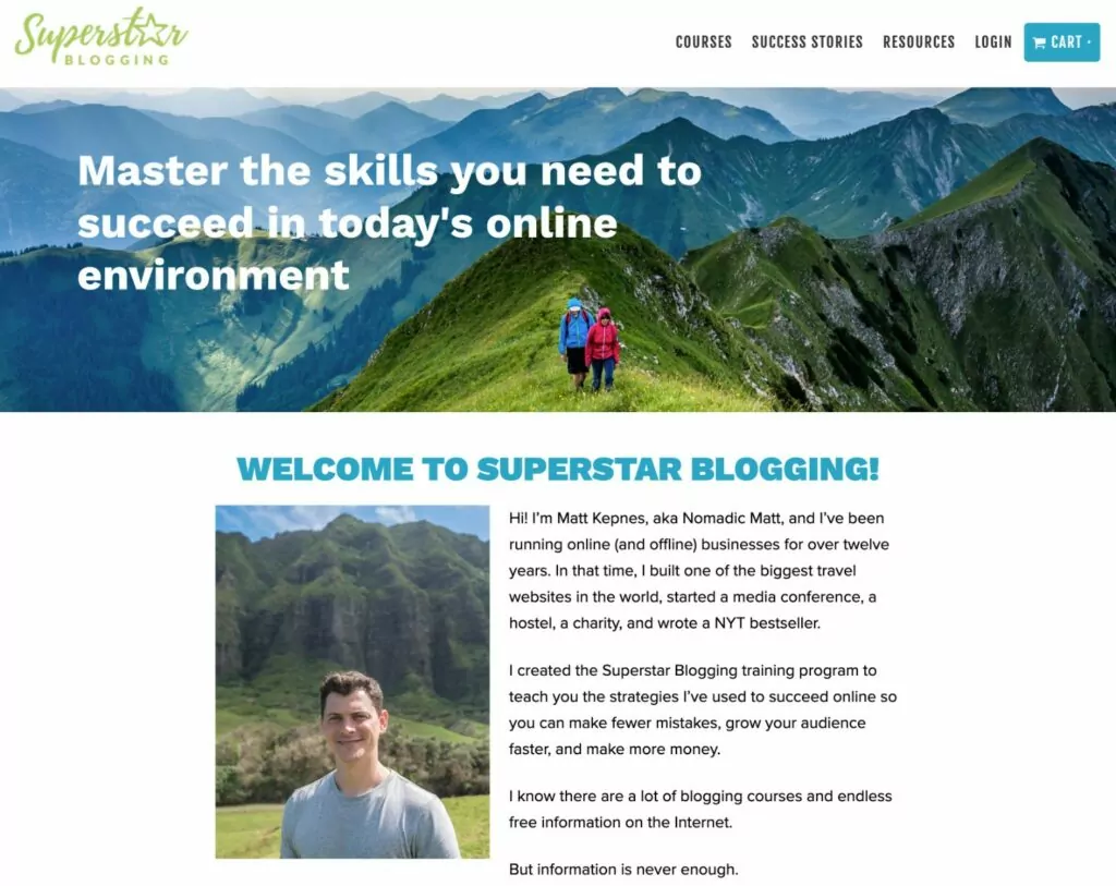 Matt Kepnes travel blog coaching site