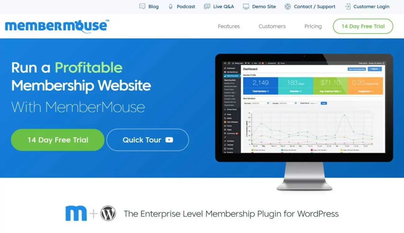 MemberMouse WordPress membership plugin