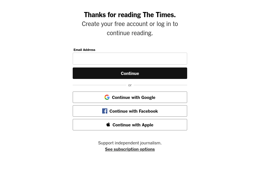 new york times premium subscription