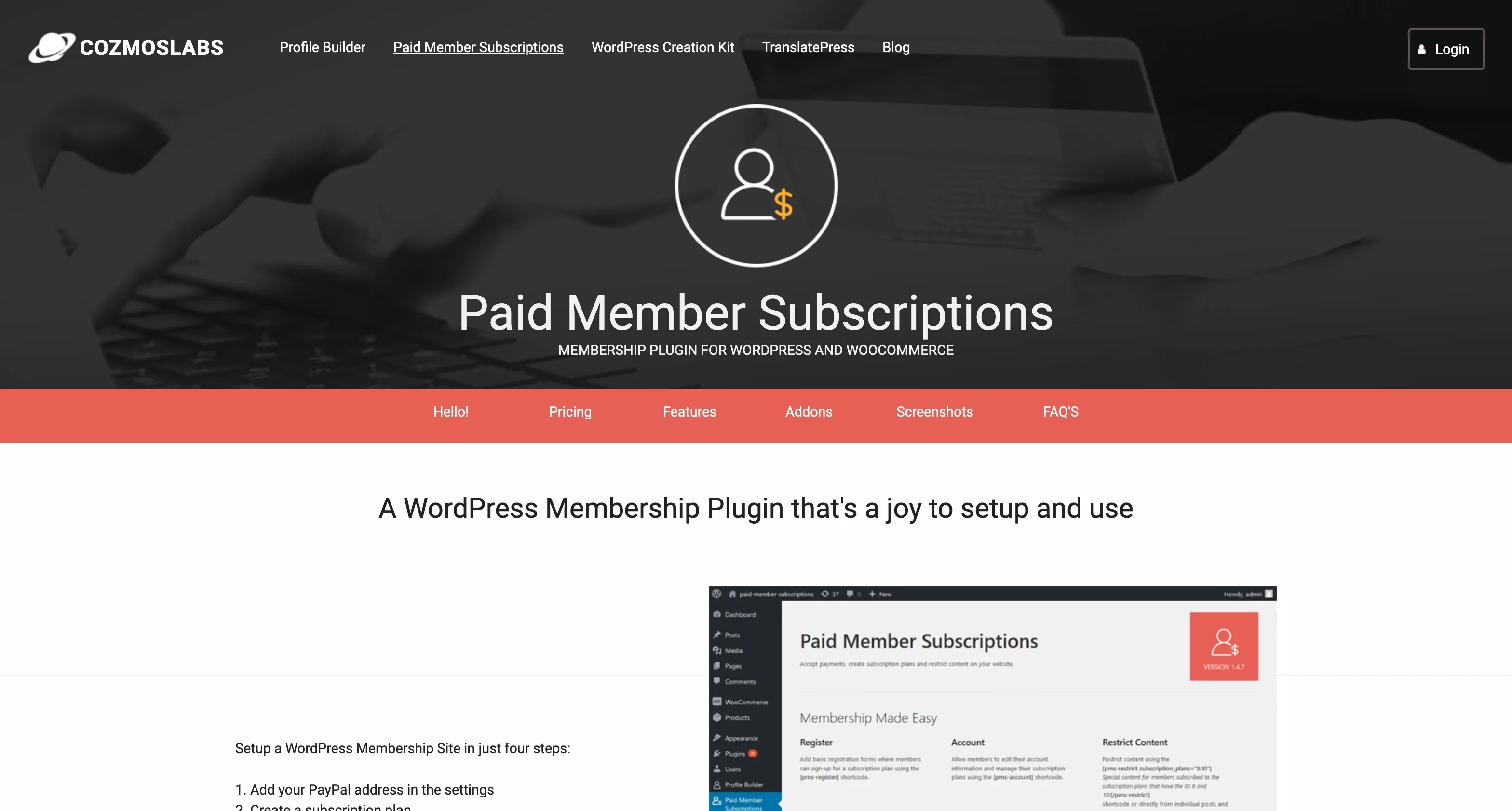 paid member subscriptions