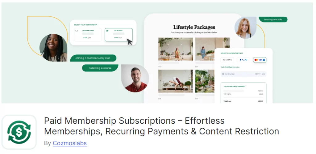 Paid Member Subscriptions plugin