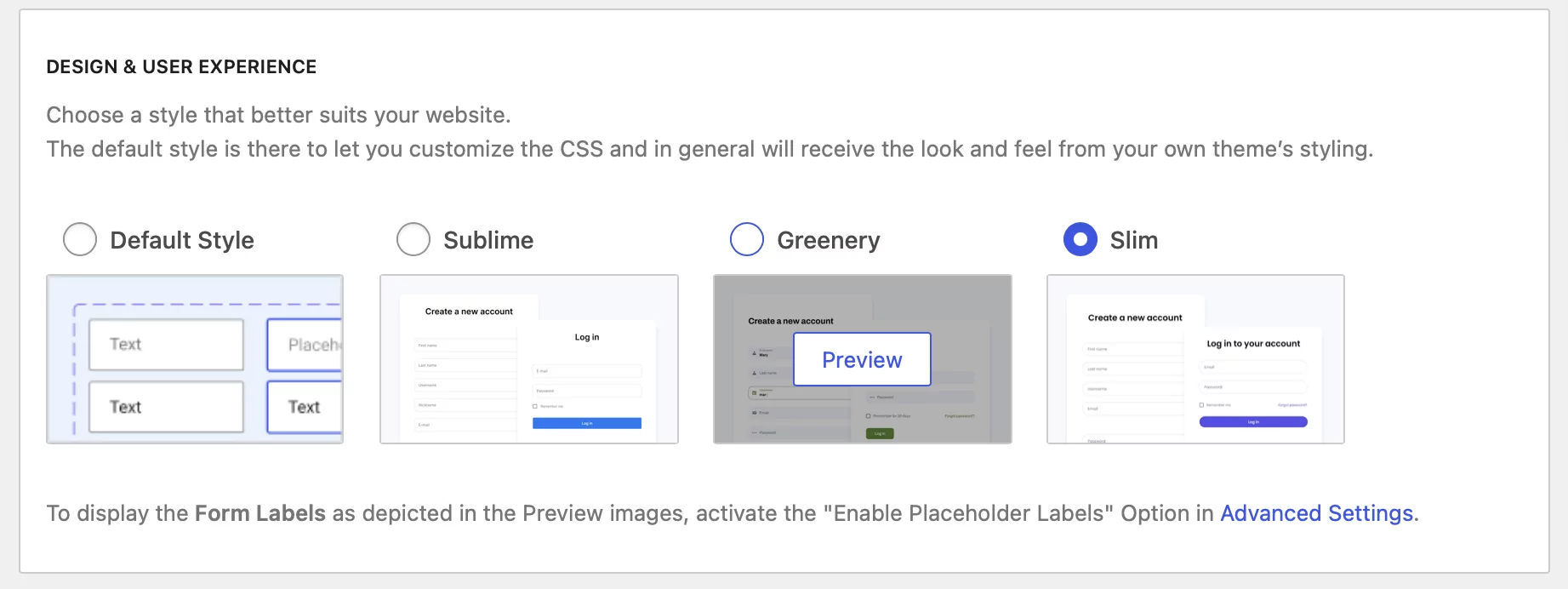 Profile Builder design options make it a great WPForms free alternative