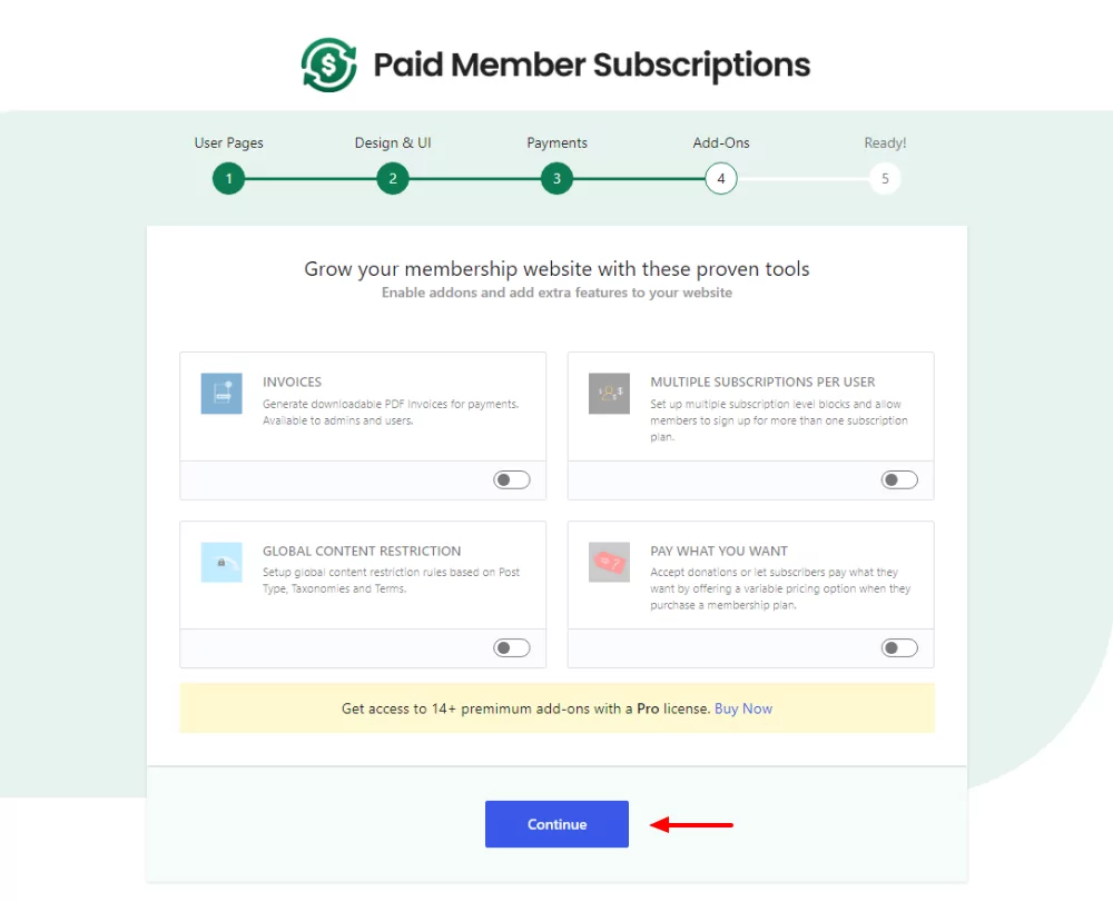 paid member subscriptions addons