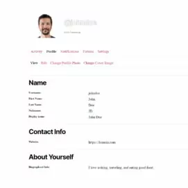 BuddyPress profile view section replaced by Profile Builder single user listing template