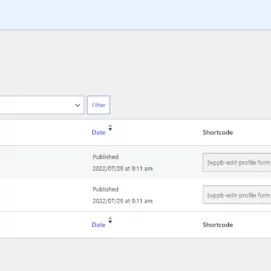 Multiple edit profile forms add new