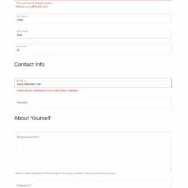 Labels Edit functionality applied to a message from the front end registration form