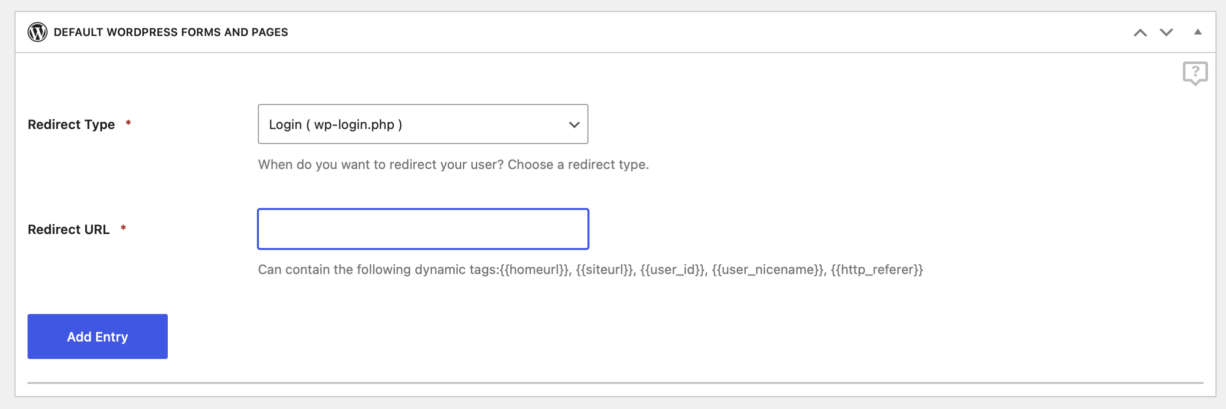 Add custom redirects to the WordPress frontend login