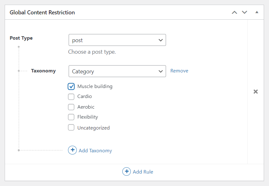 Restricting content globally