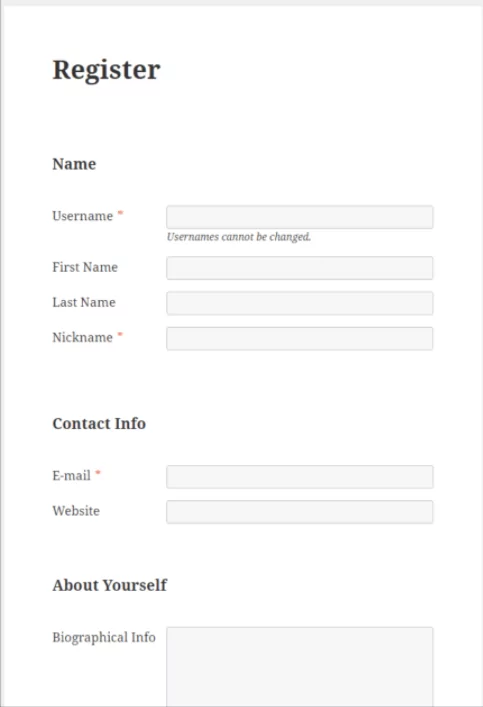 Image showing how to add user to WordPress