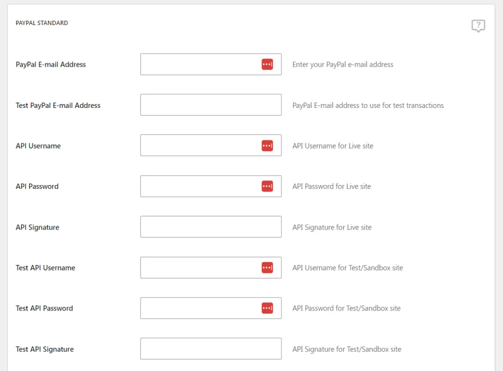 Setting up PayPal payments