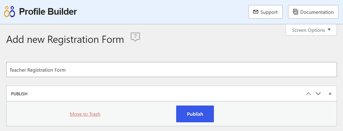 Creating multiple registration forms in Profile Builder Pro