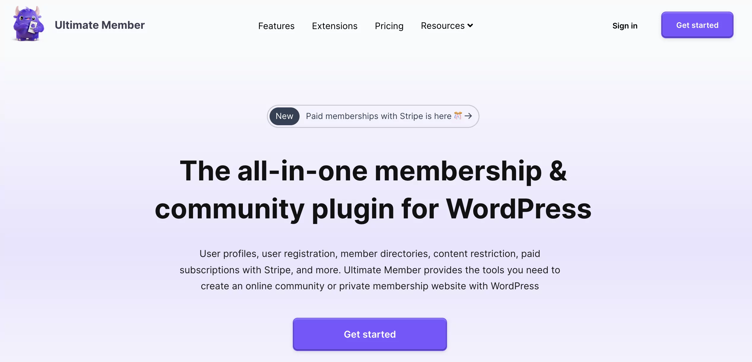 Ultimate Member plugin