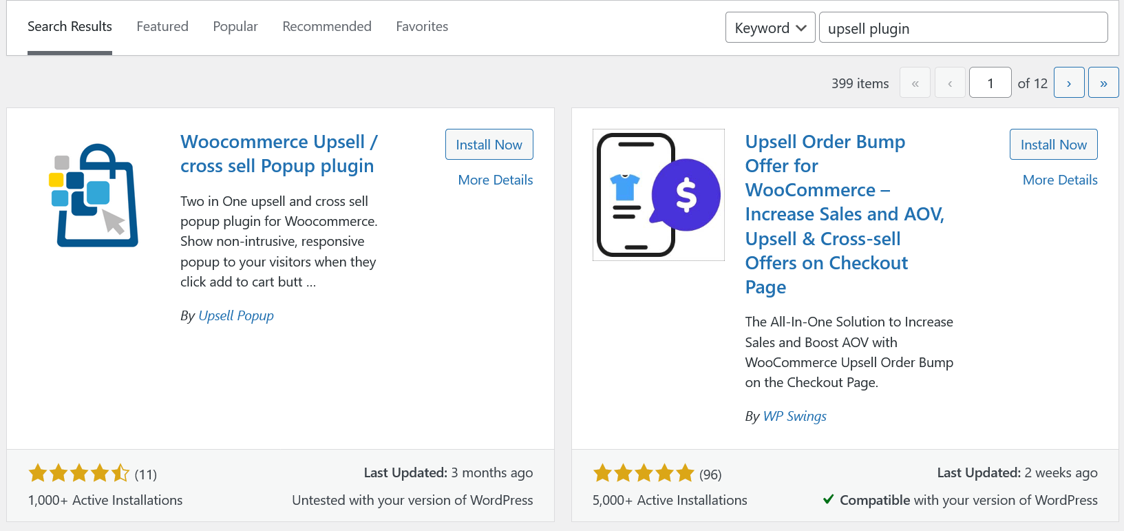 WordPress upsell plugins