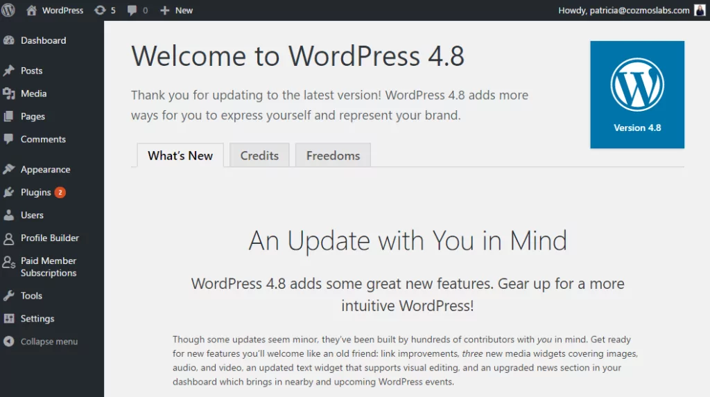 wordpress 4.8