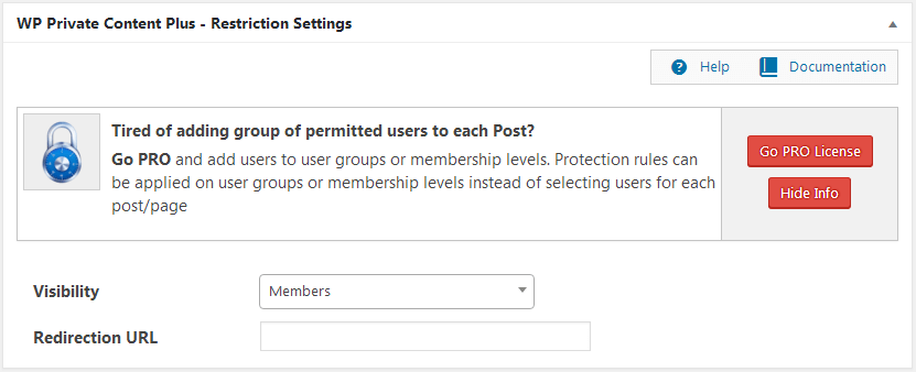 WP Private Content Plus - Content Restriction